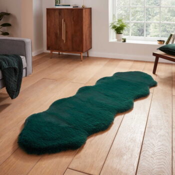 Syntetický behúň v petrolejovej farbe 60x180 cm Super Teddy – Think Rugs – Obrázok 2