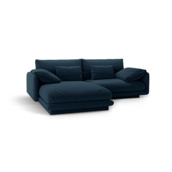 Tmavomodrá rohová pohovka (ľavý roh) Torino – Micadoni Home - Image 3