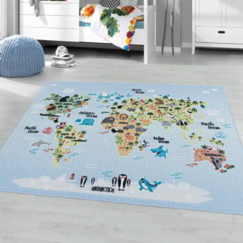 Svetlomodrý detský koberec 80x120 cm Play – Ayyildiz Carpets - Image 2