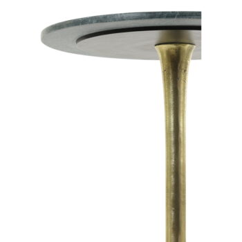 Okrúhly odkladací stolík s doskou v dekore mramoru ø 48 cm Rickerd – Light & Living - Image 5