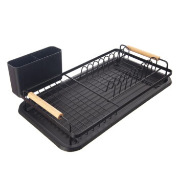 Čierny kovový odkvapkávač 43x28,5 cm Radka – Orion – Obrázok 2