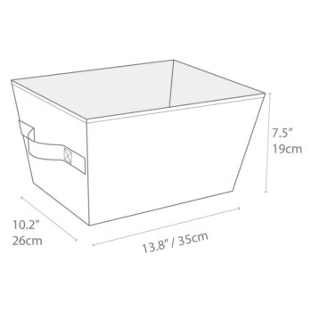 Úložný látkový košík 26x35x19 cm Soft Storage – Bigso Box of Sweden - Image 3