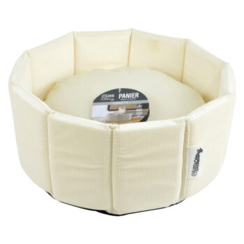 Krémový pelech pre psa ø 48 cm – Love Story - Image 2