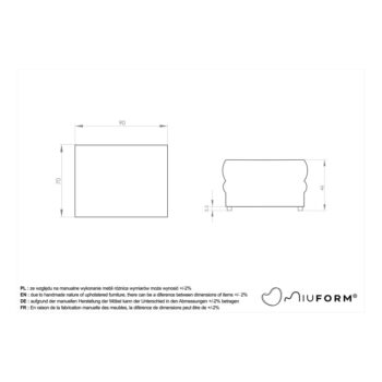 Béžová podnožka Wilson – Miuform – Obrázok 5