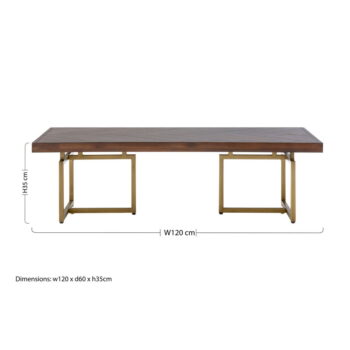 Hnedý okrúhly konferenčný stolík 60x120 cm Brando – Premier Housewares - Image 7