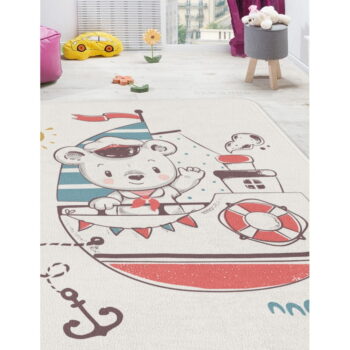Biely detský koberec 80x140 cm Teddy Sailor – Oyo Concept - Image 3