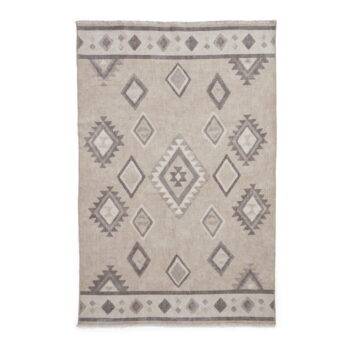 Béžový prateľný koberec s prímesou bavlny 122x170 cm Whisper – Think Rugs