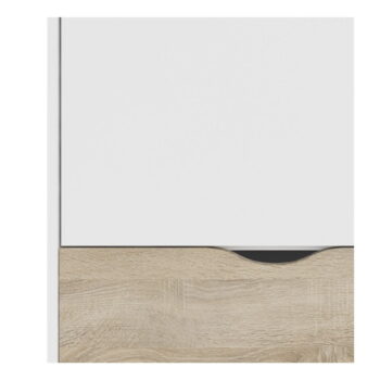 Biela šatníková skriňa Tvilum Oslo, 99 x 200 cm - Image 5