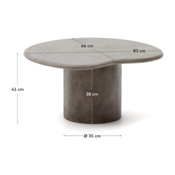 Záhradný odkladací stolík 77x83 cm Macarella – Kave Home - Image 5