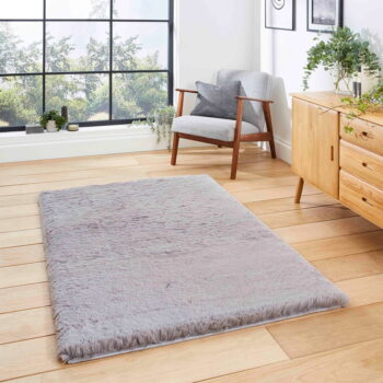 Sivý koberec 120x170 cm Super Teddy – Think Rugs - Image 4