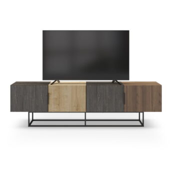 TV stolík v dekore duba v prírodnej farbe 200x55 cm Titan – Marckeric - Image 6