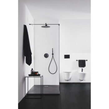 Matne čierna kovová hlavová sprcha Silk Black – Ideal Standard - Image 2