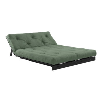 Zelená rozkladacia pohovka 140 cm Roots Black Night – Karup Design - Image 4