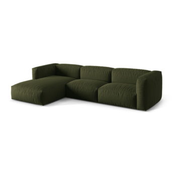 Zelená modulárna rohová pohovka (ľavý roh) Martina – Micadoni Home – Obrázok 3