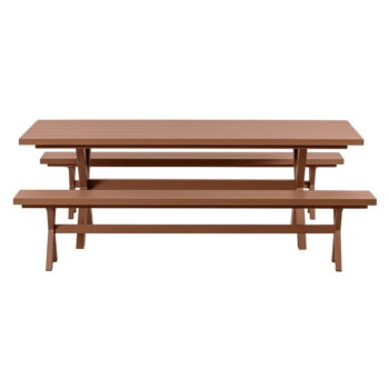 Hliníkový záhradný jedálenský stôl 100x220 cm Delta - Exotan – Obrázok 3