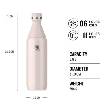 Svetloružová antikoro fľaša 600 ml All Day Slim – Stanley - Image 5