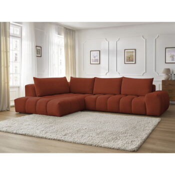 Rohová pohovka v tehlovej farbe Everest – Bobochic Paris – Obrázok 3