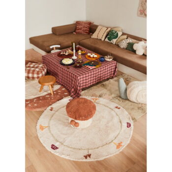 Béžový bavlnený detský hrací koberec 120x160 cm Mushroom Forest – Lorena Canals – Obrázok 10