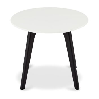 Čierno-biely konferenčný stolík s nohami z dubového dreva Furnhouse Life, Ø 48 cm - Image 2