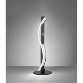 Čierna kovová LED stmievateľná stolová lampa (výška 40,5 cm) Bridge – Fischer & Honsel – Obrázok 2