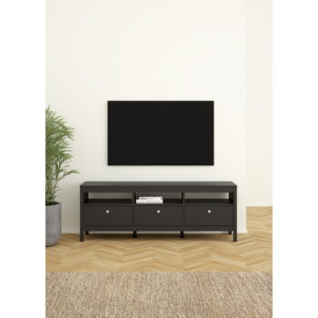 Čierny TV stolík 151x54 cm Madrid – Tvilum - Image 2