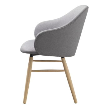 Sivá jedálenská stolička Unique Furniture Teno Oak – Obrázok 3