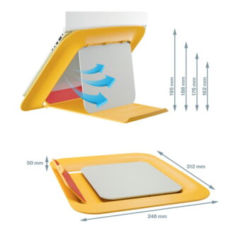 Nastaviteľný stojan na notebook ERGO Cosy – Leitz – Obrázok 5