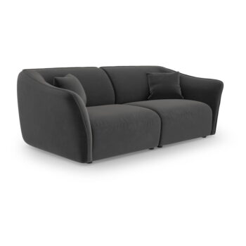 Tmavosivá zamatová pohovka 206 cm Tokyo – Cosmopolitan Design - Image 2