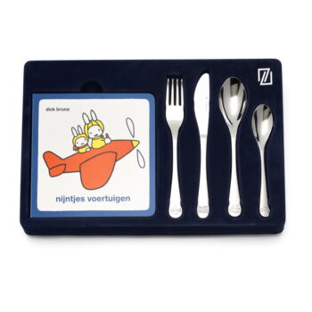 Antikoro detský príbor v striebornej farbe 4 ks Miffy – Zilverstad - Image 5
