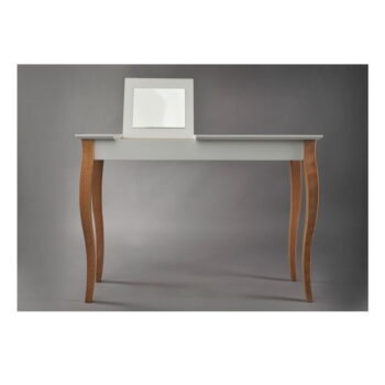 Biely toaletný stolík so zrkadlom Ragaba Dressing Table, dĺžka 105 cm – Obrázok 4