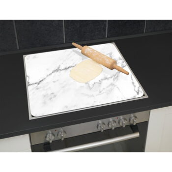 Kryt na stenu pri sporáku z tvrdeného skla 50x56 cm Marble – Wenko - Image 4