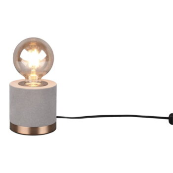 Sivá zamatová stolová lampa (výška 11 cm) Judy – Trio – Obrázok 2