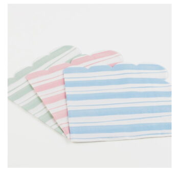 Papierové obrúsky v súprave 16 ks Ticking Stripe – Meri Meri - Image 6