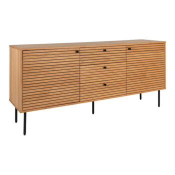 Nízka komoda v dekore duba v prírodnej farbe 150x74 cm Kyoto – House Nordic – Obrázok 2
