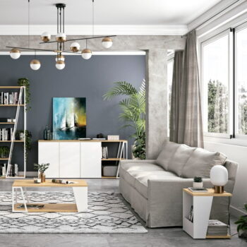 Konferenčný stolík s doskou v dubovom dekore 40x40 cm Albi - TemaHome - Image 3