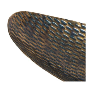 Kovová dekoratívna tácka 48x16 cm Bronze – Ixia – Obrázok 2