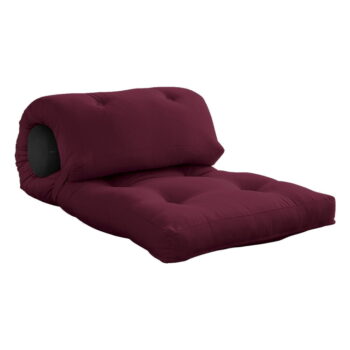 Vínovočervený futónový matrac 70x200 cm Wrap Bordeaux/Dark Grey – Karup Design - Image 3