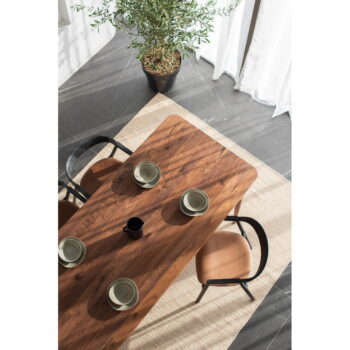 Jedálenský stôl z orechového dreva 90x200 cm Fawn – Gazzda - Image 5