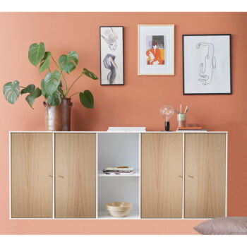 Biely modulárny policový systém 169x69 cm Mistral Kubus - Hammel Furniture - Image 5