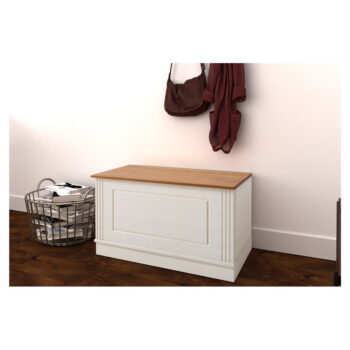 Biela truhlica z borovicového dreva 80x45 cm Anita – Støraa - Image 7