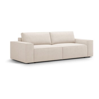 Béžová rozkladacia pohovka z textílie bouclé 247 cm Jodie – Micadoni Home - Image 3