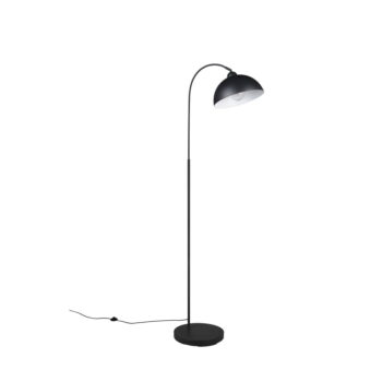 Čierna stojacia lampa s kovovým tienidlom (výška 170 cm) Sierra – Trio - Image 4