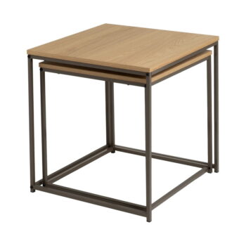 Odkladacie stolíky v súprave 2 ks 50x50 cm – Casa Selección – Obrázok 2