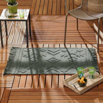 Tmavozelený prateľný koberec 120x170 cm Cilaos – douceur d'intérieur - Image 3