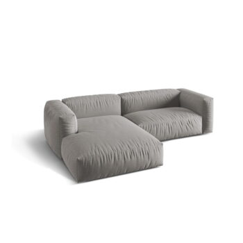 Svetlosivá modulárna rohová pohovka (ľavý roh) Martina – Micadoni Home - Image 2