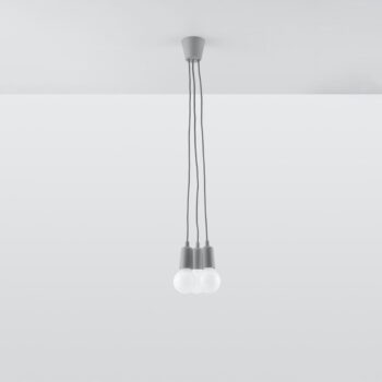 Sivé závesné svietidlo ø 15 cm Rene – Nice Lamps - Image 5