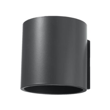 Tmavosivé nástenné svietidlo ø 10 cm Roda – Nice Lamps