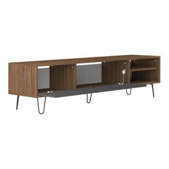 Antracitovo-hnedý TV stolík v dekore orecha 165x44 cm Aero – TemaHome - Image 3