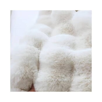 Biely umývateľný okrúhly koberec ø 100 cm Bubble White – Mila Home - Image 5