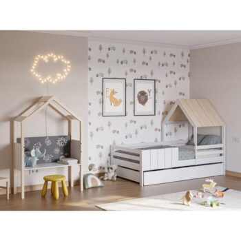 Biela zásuvka pod detskú posteľ 90x190 cm Valka – Marckeric - Image 6